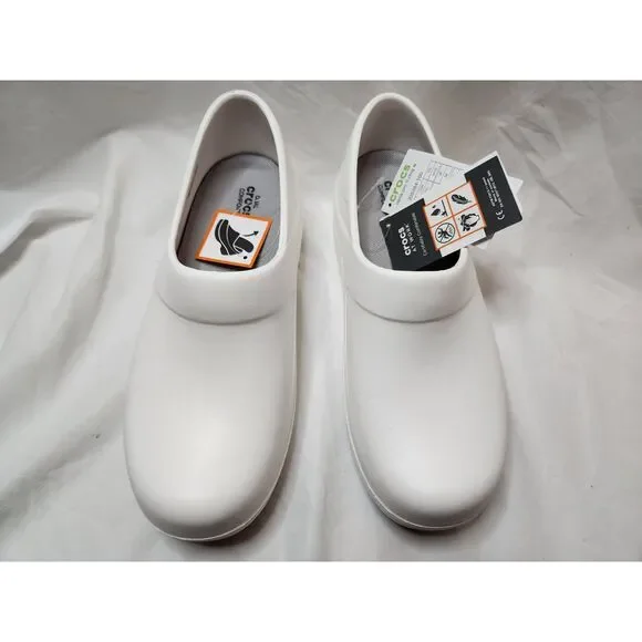 Crocs Neria Pro II Slip-Resistant Work Clogs Women’s 10 White NWT - Picture 7 of 9